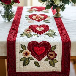 Cupid Whispers Table Runner - Made to Order TABLE928