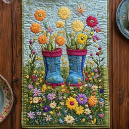 Daisy Kicks Table Runner - Made to Order TABLE928