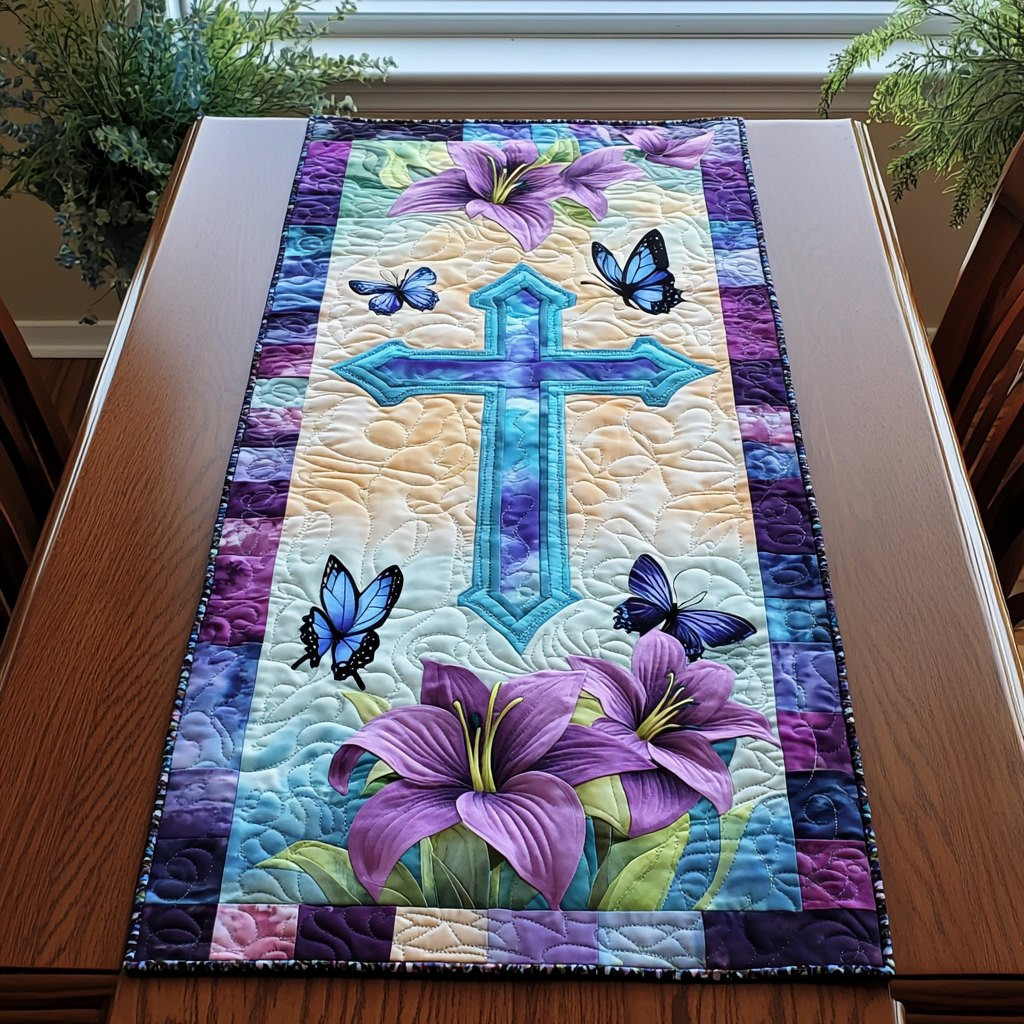 Cross Symbol Table Runner - Made to Order TABLE928