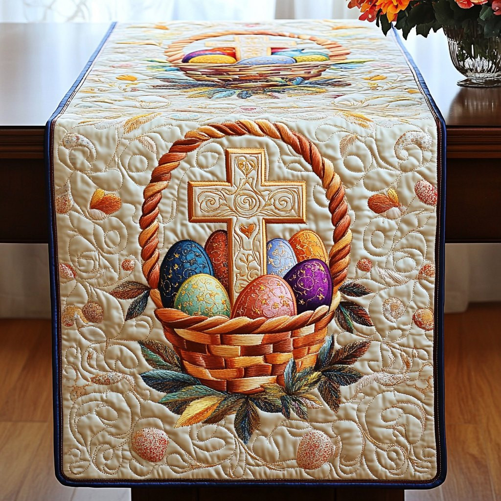 Cross Basket Grace Table Runner - Made to Order TABLE928