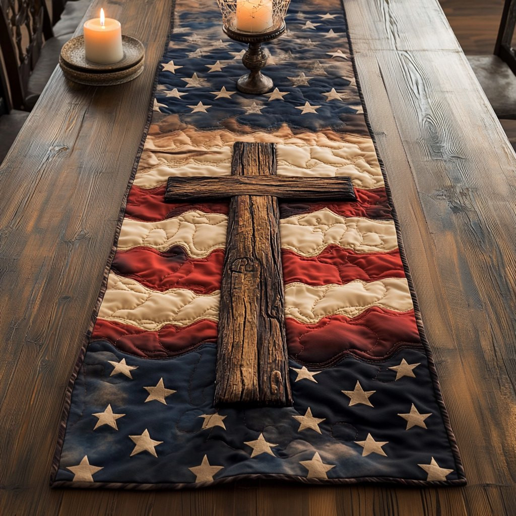 Cross Serenity Table Runner - Made to Order TABLE928