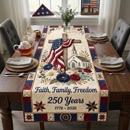 Cross Grace Table Runner - Made to Order TABLE928