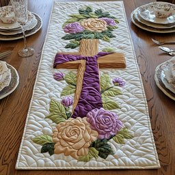 Cross of Divine Purpose Table Runner - Made to Order TABLE928