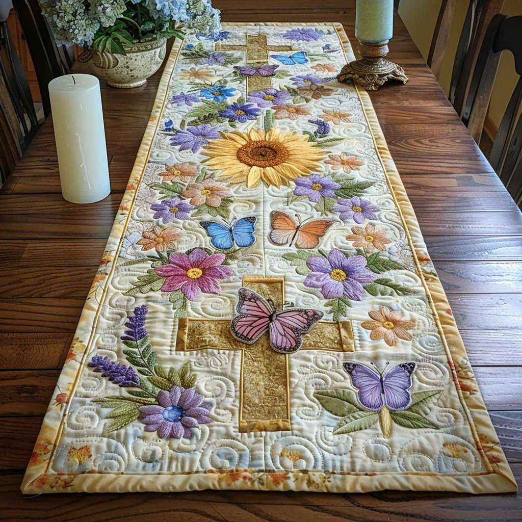 Cross of Peace Table Runner - Made to Order TABLE928