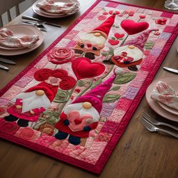Crimson Love Table Runner - Made to Order TABLE928