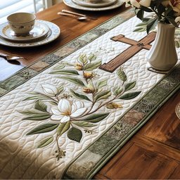 Cross of True Love Table Runner - Made to Order TABLE928