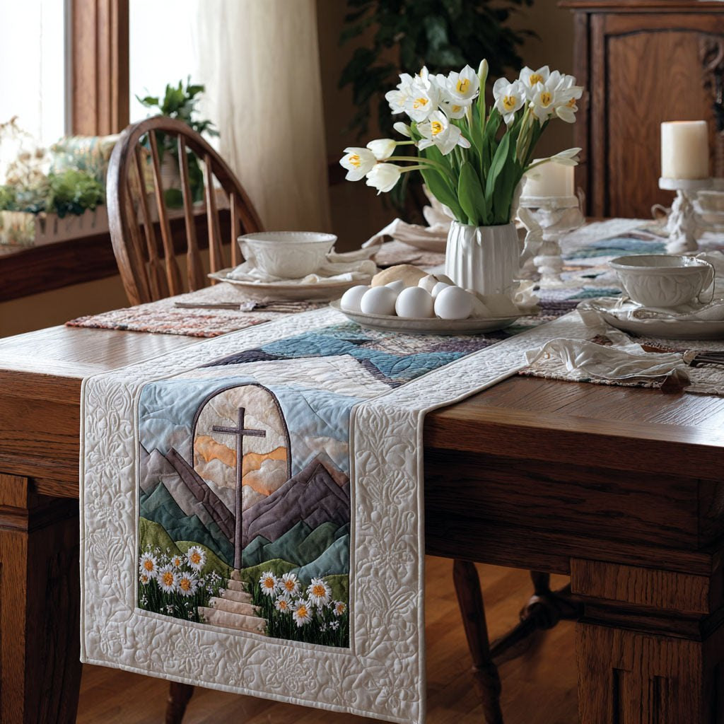 Cross of Devotion and Faith Table Runner - Made to Order TABLE928