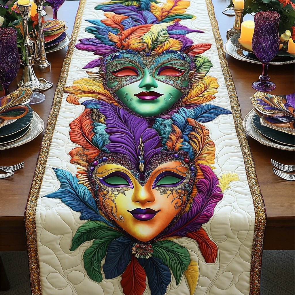 Creole Carnival Table Runner - Made to Order TABLE928