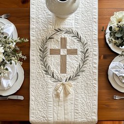 Cross of Resurrection Table Runner - Made to Order TABLE928
