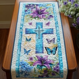 Cross Design Table Runner - Made to Order TABLE928