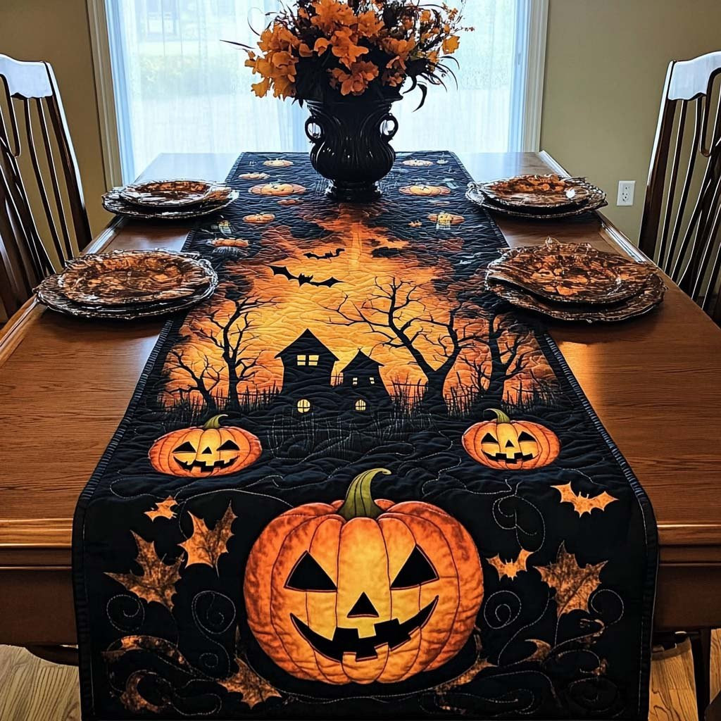 Creepy Moon Table Runner - Made to Order TABLE928
