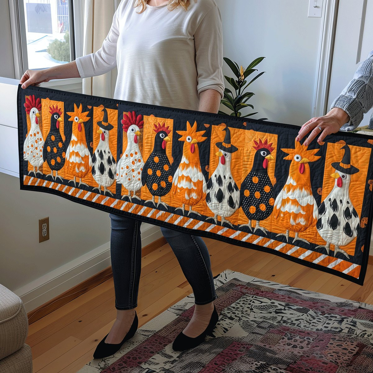 Creepy Coop Table Runner - Made to Order TABLE928