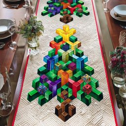 Color Blocks Table Runner - Made to Order TABLE928