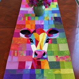 Cow Artistry Table Runner - Made to Order TABLE928