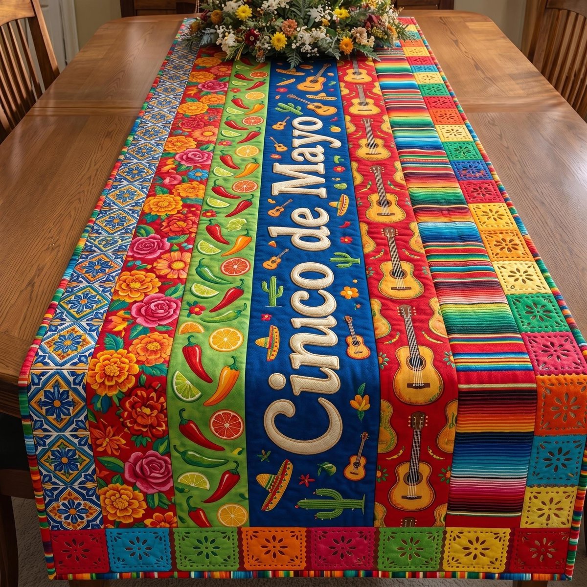 Colorful Fiesta Table Runner - Made to Order TABLE928