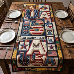 Courage Freedom Table Runner - Made to Order TABLE928