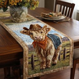 Cowboy Longhorn Table Runner - Made to Order TABLE928
