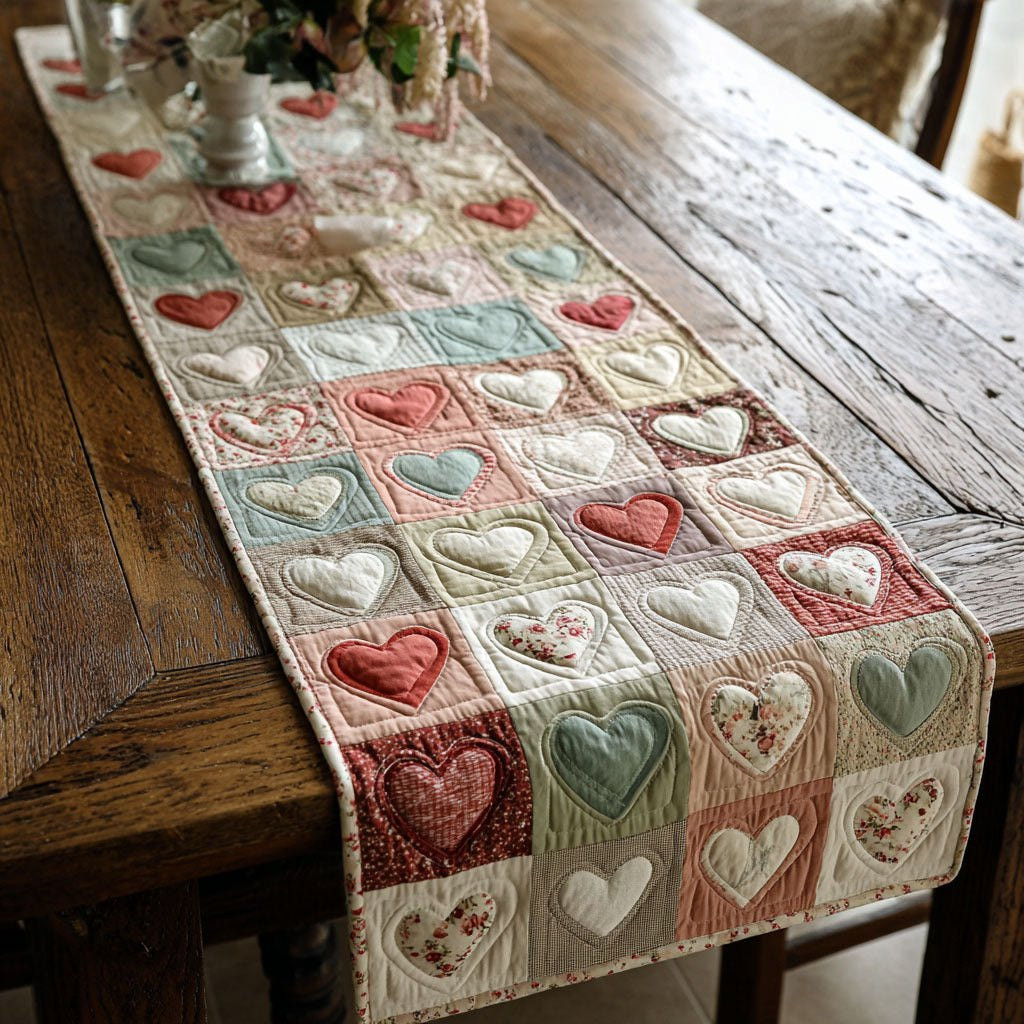 Cottage Heartpath Table Runner - Made to Order TABLE928