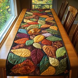 Colorful Autumn Leaves Table Runner - Made to Order TABLE928