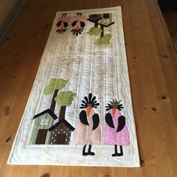 Clucking Love Story Table Runner - Made to Order TABLE928