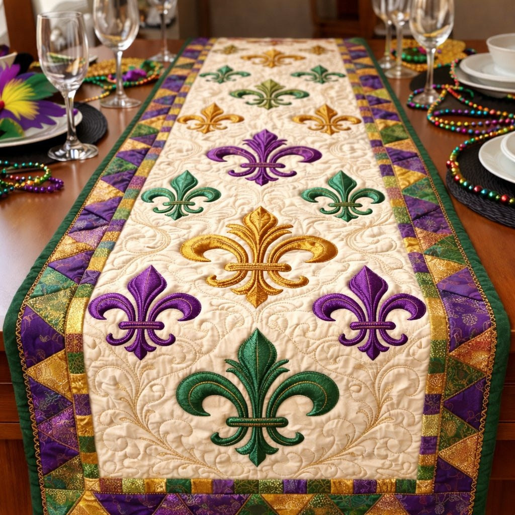 Classic Fleur Elegance Table Runner - Made to Order TABLE928