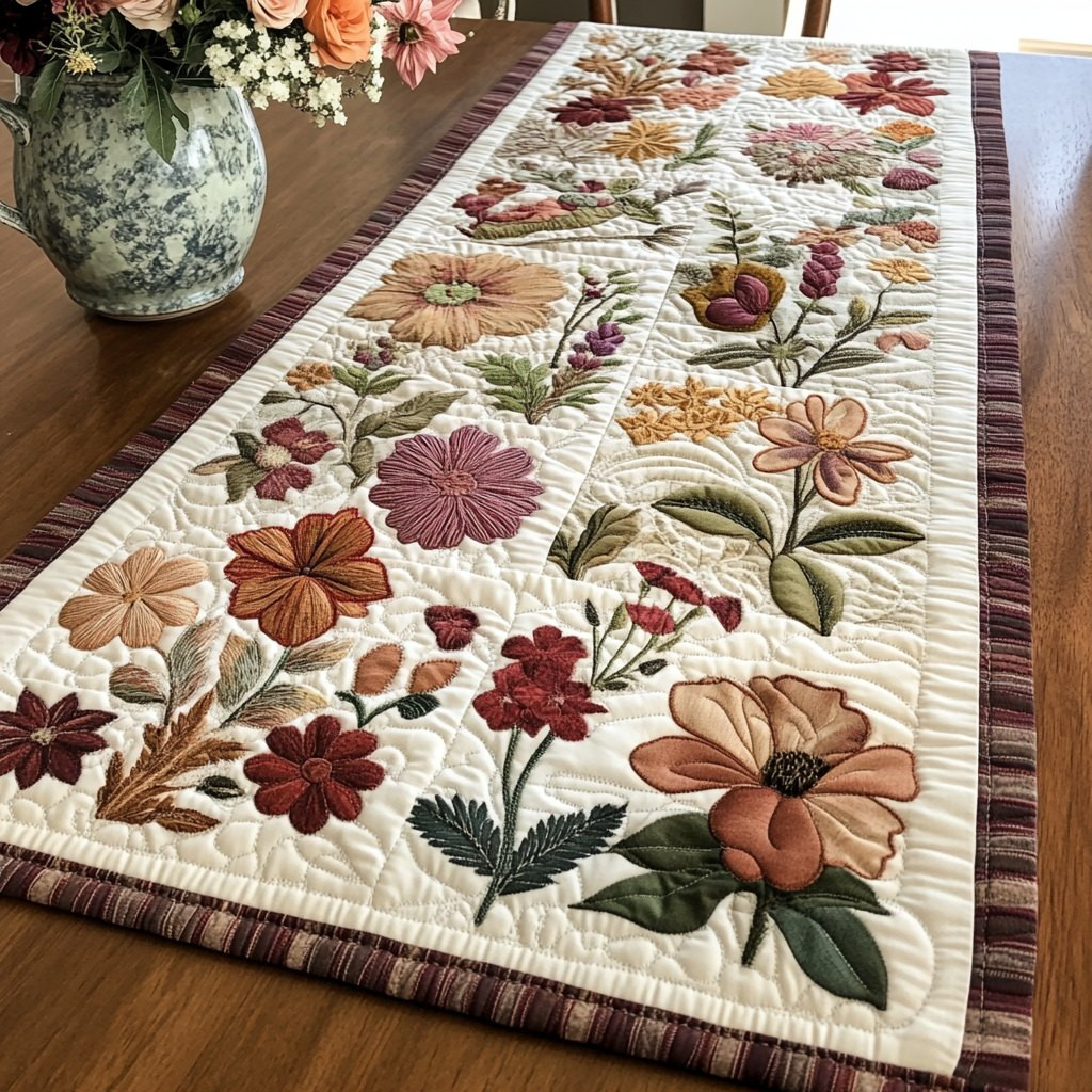 Colorful Bloom Table Runner - Made to Order TABLE928