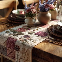 Cottage Bloom Harmony Table Runner - Made to Order TABLE928