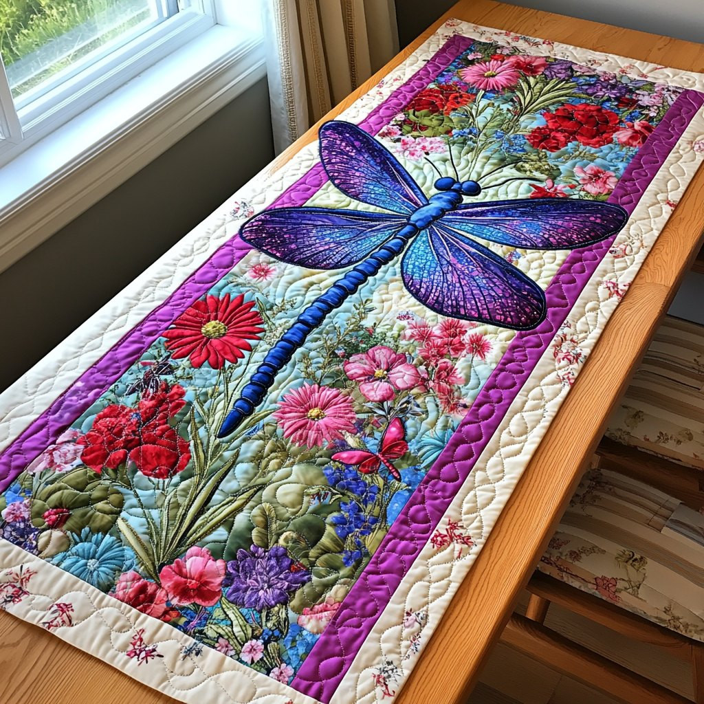 Cosmic Dragonfly Table Runner - Made to Order TABLE928