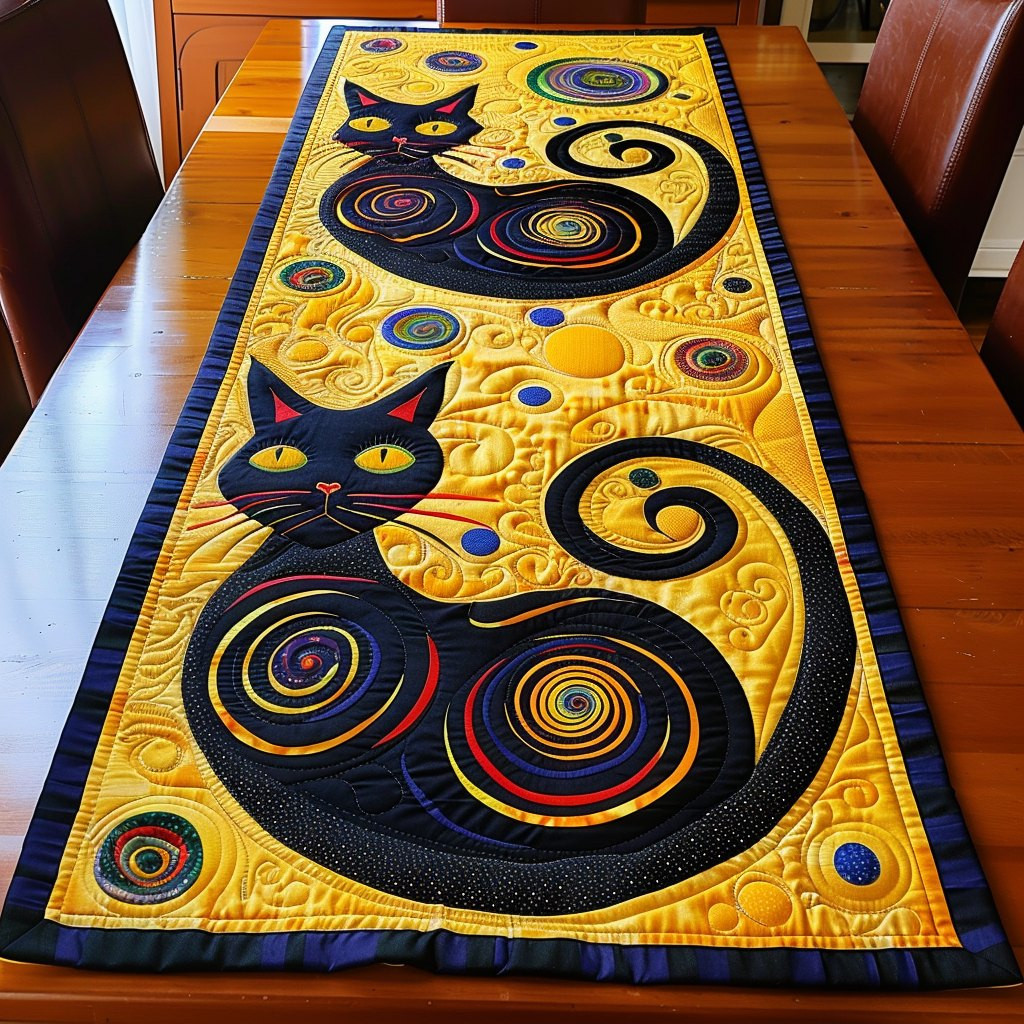 Cosmic Cat Path Table Runner - Made to Order TABLE928