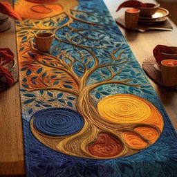 Cosmic Roots Table Runner - Made to Order TABLE928