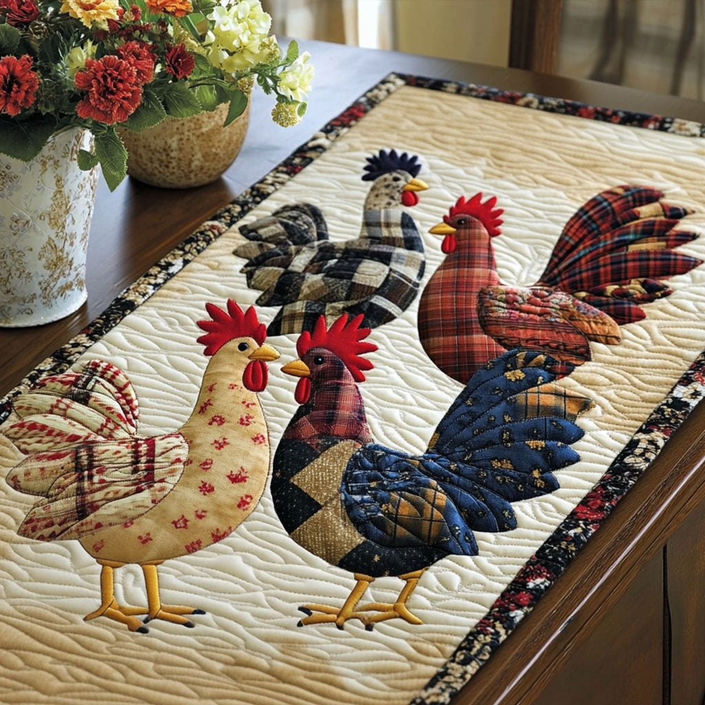 Country Roosters Table Runner - Made to Order TABLE928