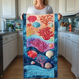 Coral Splash Table Runner - Made to Order TABLE928
