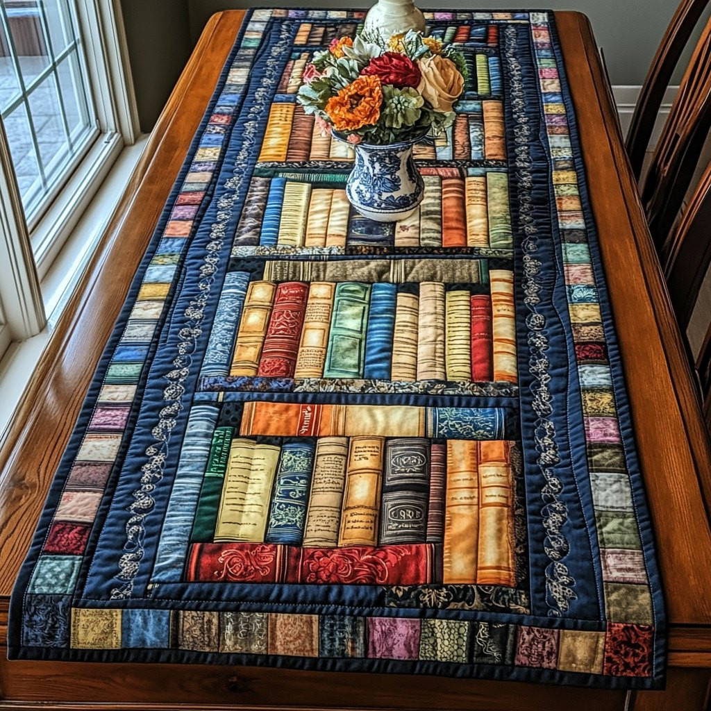 Compact Bookshelf Table Runner - Made to Order TABLE928