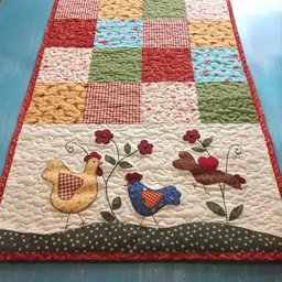 Clucking Floral Table Runner - Made to Order TABLE928