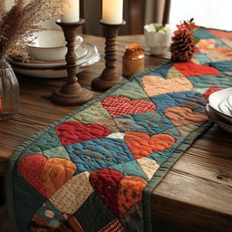 Cozy Patchwork Table Runner - Made to Order TABLE928