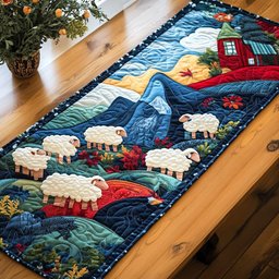 Cozy Flock Table Runner - Made to Order TABLE928