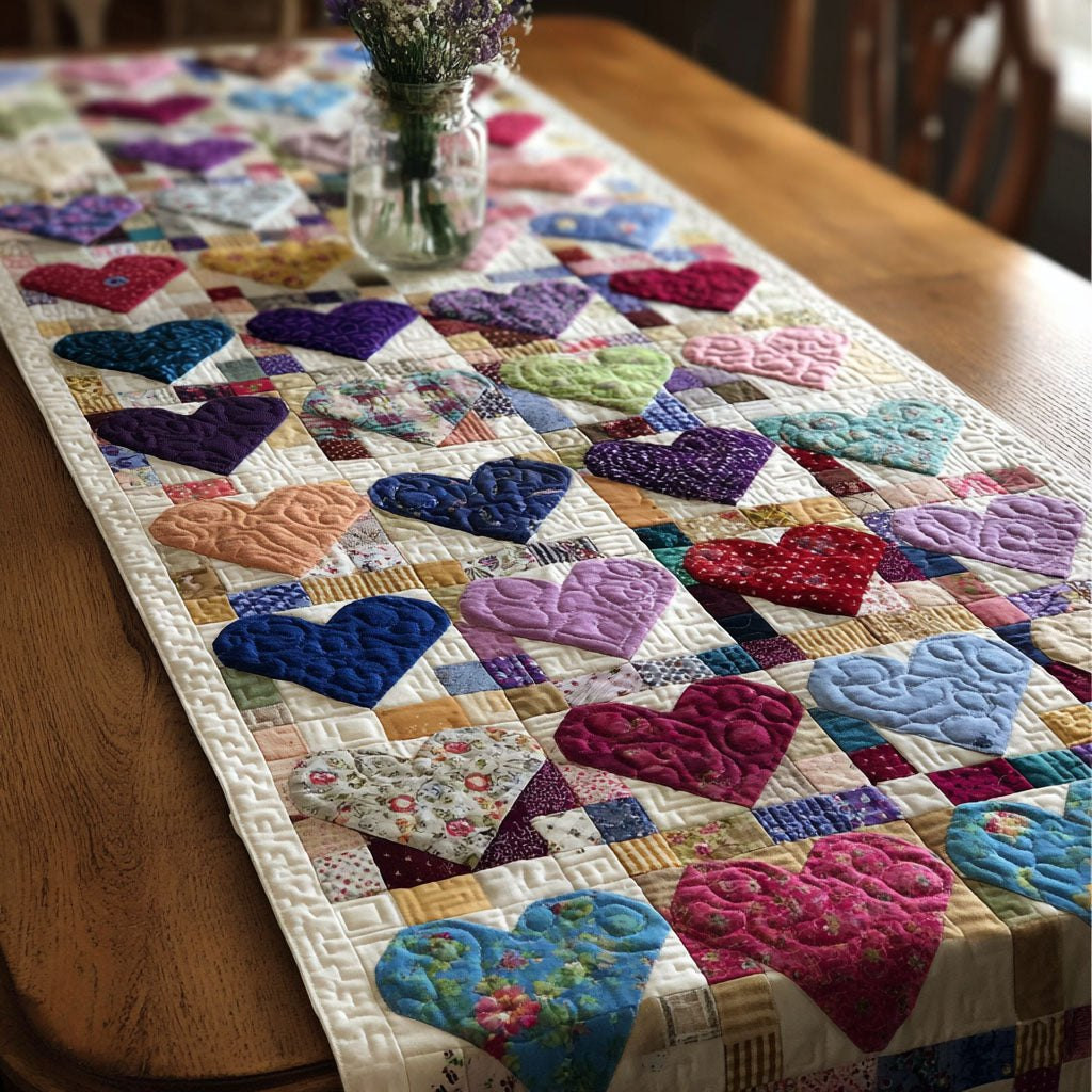 Cozy Hearts Table Runner - Made to Order TABLE928