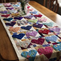 Cozy Hearts Table Runner - Made to Order TABLE928