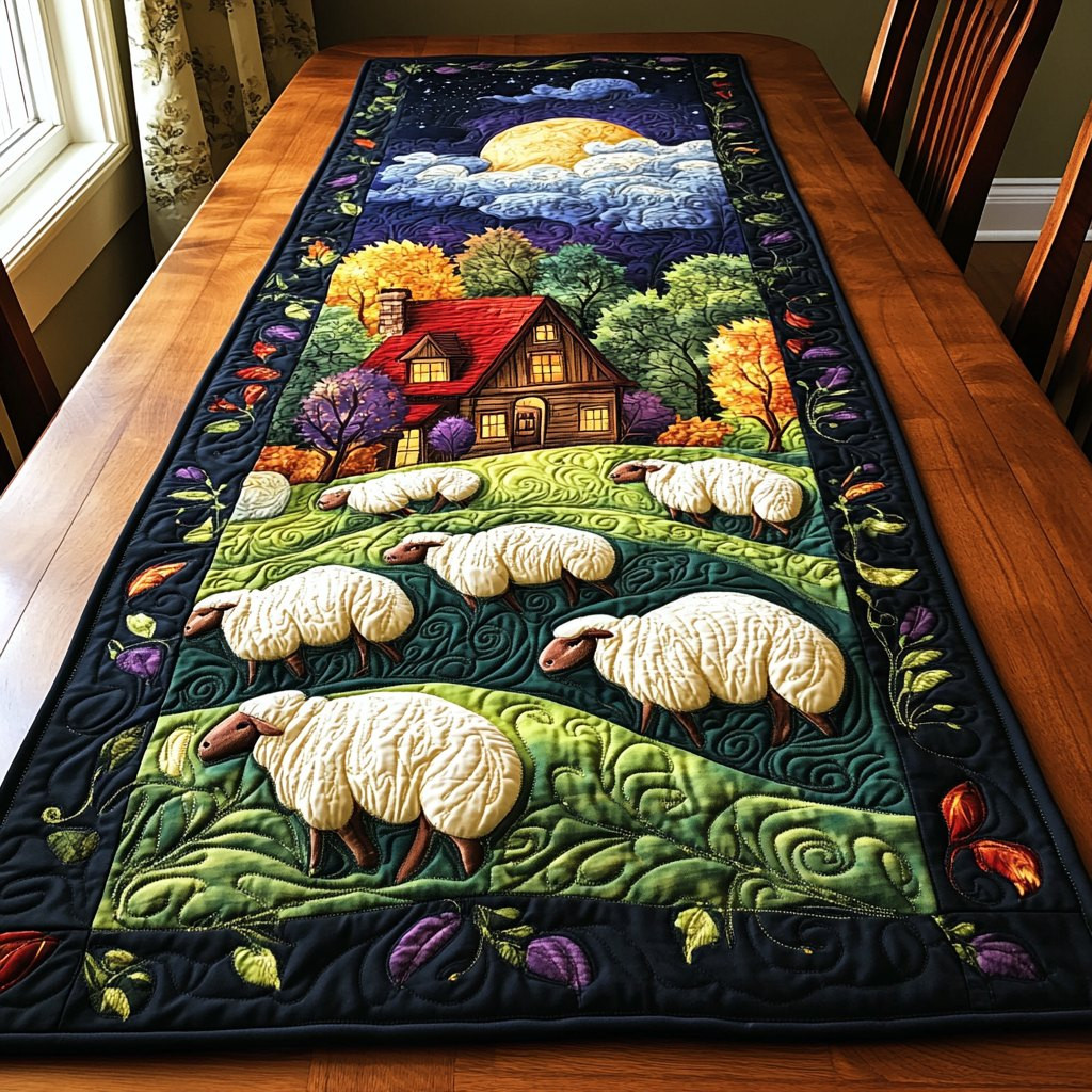 Cloudy Herd Table Runner - Made to Order TABLE928
