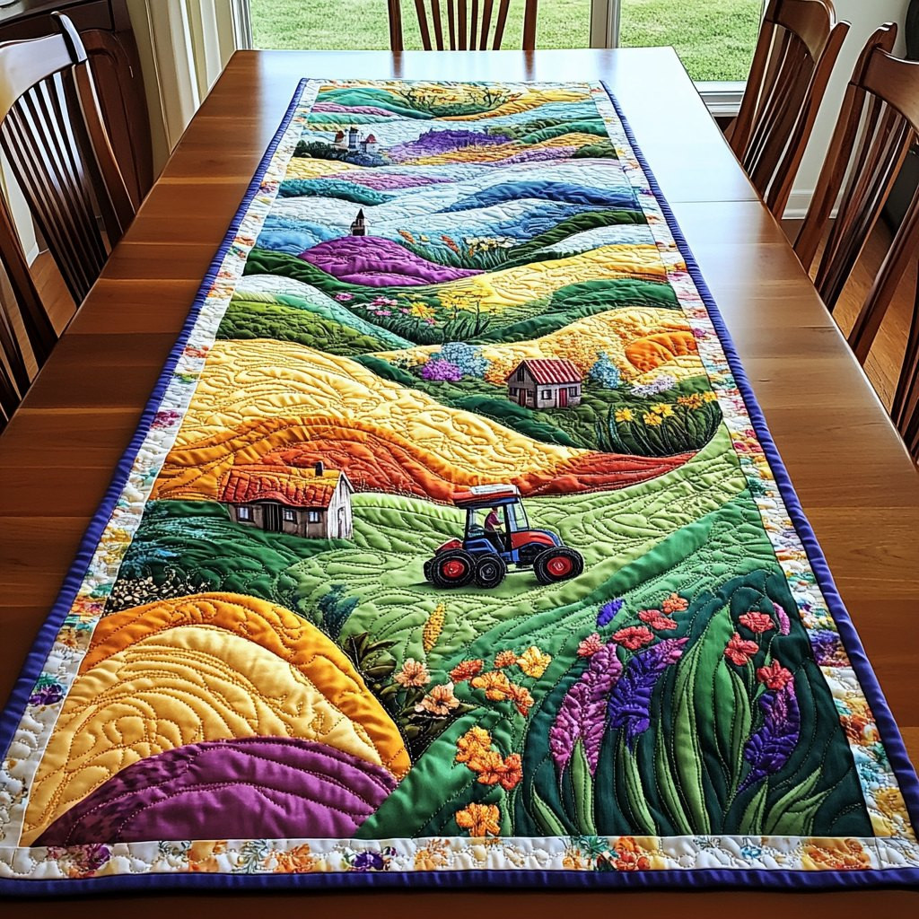 Country View Table Runner - Made to Order TABLE928