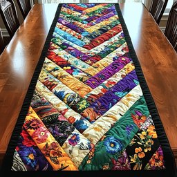 Colorful Chevron Strips Table Runner - Made to Order TABLE928