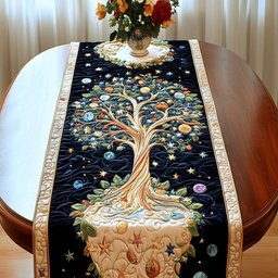 Cosmic Tree of Life Table Runner - Made to Order TABLE928