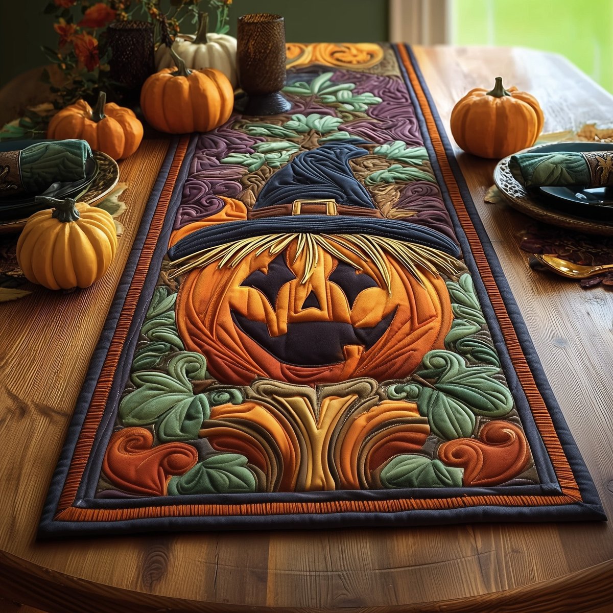 Cozy Autumn Welcome Table Runner - Made to Order TABLE928