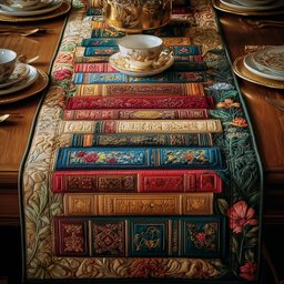 Cozy Book Table Runner - Made to Order TABLE928