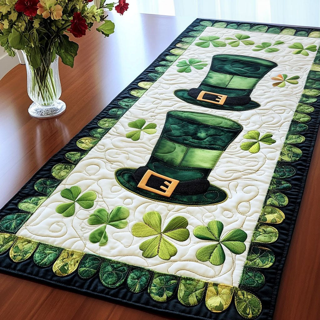 Clover Hat Parade Table Runner - Made to Order TABLE928