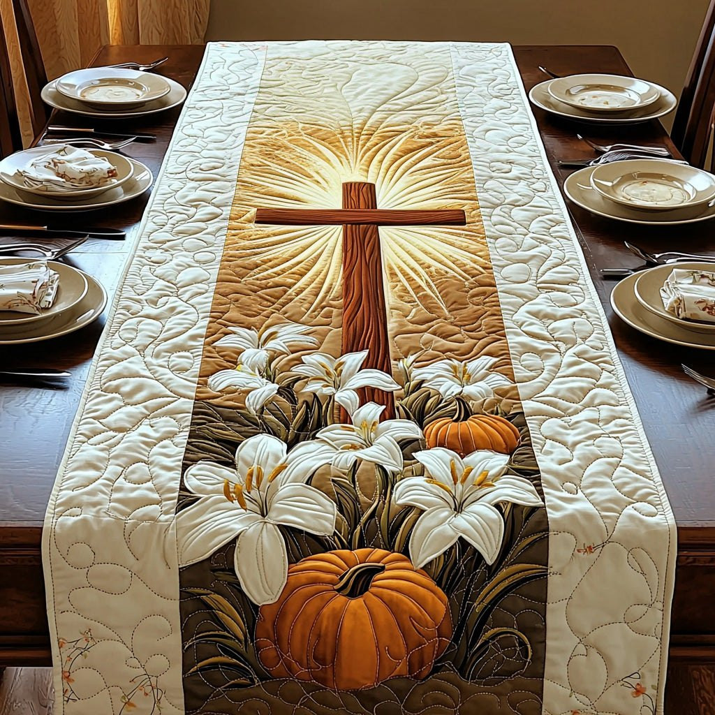 Christian Cross Radiance Table Runner - Made to Order TABLE928