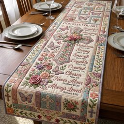 Chosen Never Alone Always Loved Table Runner - Made to Order TABLE928