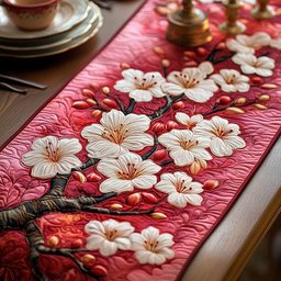 Cherry Blossom Serenade Table Runner - Made to Order TABLE928