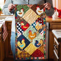 Cheerful Chickens Chicken Table Runner - Made to Order TABLE928