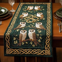 Celtic Wisdom Owl Table Runner - Made to Order TABLE928